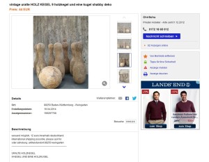 Altes Holzkegelspiel 50er
