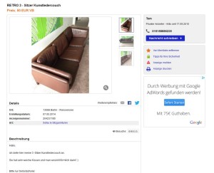 Danish Design Ledersofa