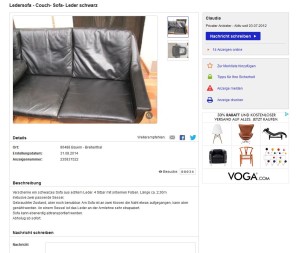 Vintage Retro Leather Sofa Design