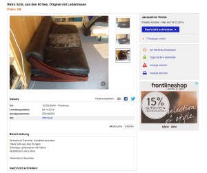 Designermöbel günstig Originale Designklassiker gebraucht Daybed Leder