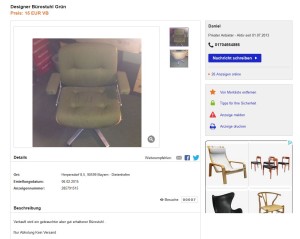 Stoll Giroflex Vintage Retro Designklassiker gebraucht