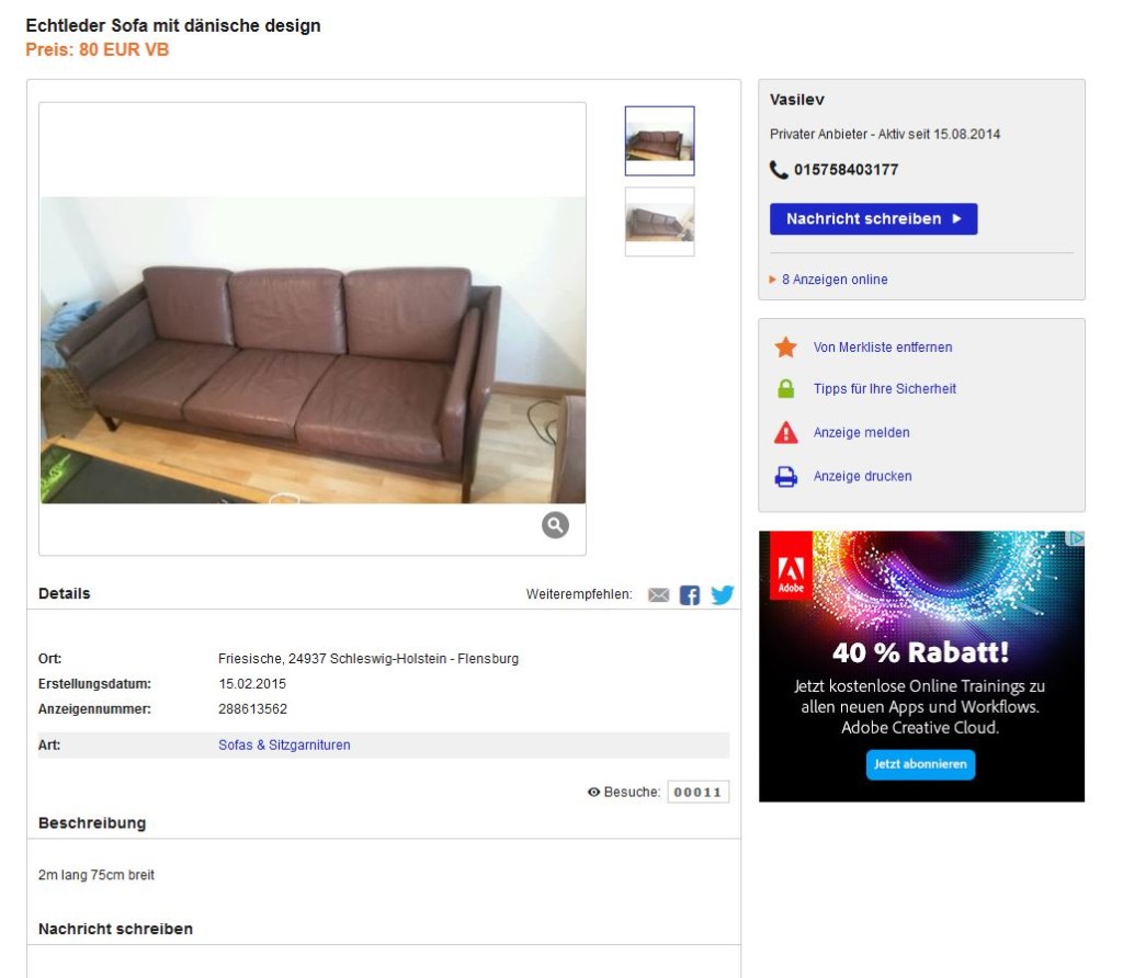 Borge Mogensen Sofa Danish Modern Vintage MIdcentury 60er Jahre
