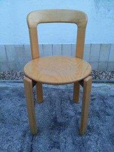 Bruno Rey für Dietiker Switzerland Vintage Holzstühle 70er