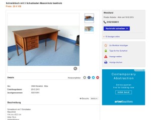 Danish Modern Design Klassiker Midcentury Teakholz Schreibtisch 50er 60er Jahre