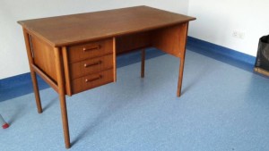 Danish Modern Design Klassiker Midcentury Teakholz Schreibtisch 50er 60er Jahre