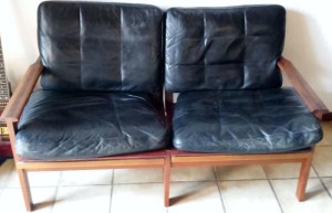 Illum Wikkelsø Ledersofa Niels Eilersen Danish Design 60s Midcentury modern Design