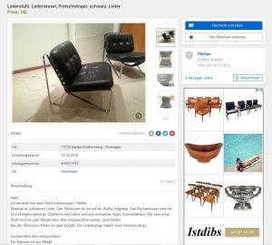 Hartmut Lohmeyer Easy Chair Mauser Waldeck Ledersessel Vintage Design Leather Retro Designklassiker gebraucht